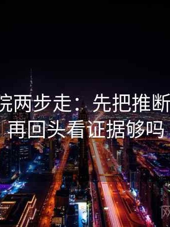 蜂鸟影院两步走：先把推断改假设，再回头看证据够吗